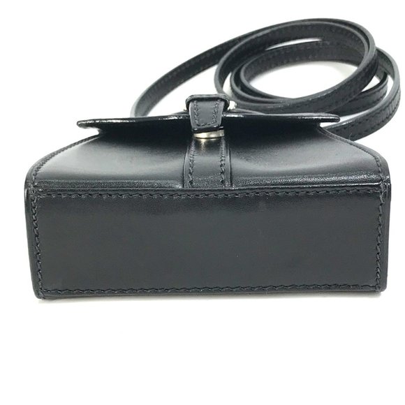 GUCCI 007.090.0234 Mini Shoulder Bag Leather Women's Black - Picture 5 of 15